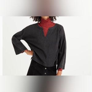 Madewell Side Lace Sloan top women’s size small
